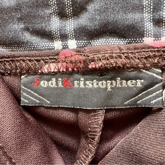 Jodi Kristopher Brown and Pink Polka Dot Sparkle Dress Size: Medium - Picture 3 of 6